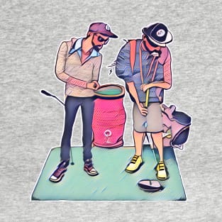 Hipster Golf Art - Hole in One T-Shirt